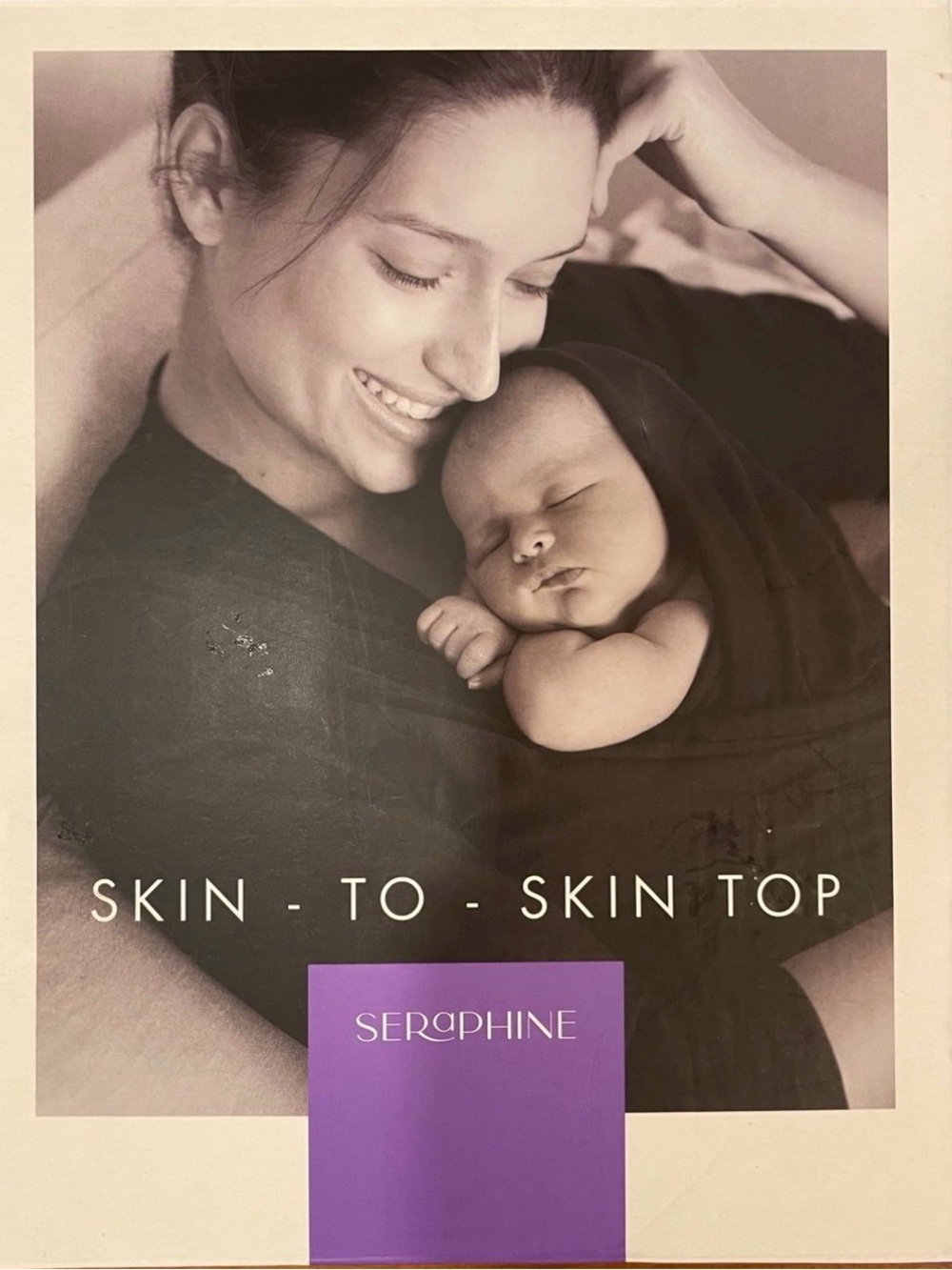 Seraphine Black Skin-to-Skin Nursing Wrap